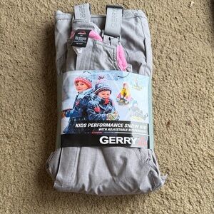 Gerry Weber Kids Performance Snow Bib - Gray and Pink